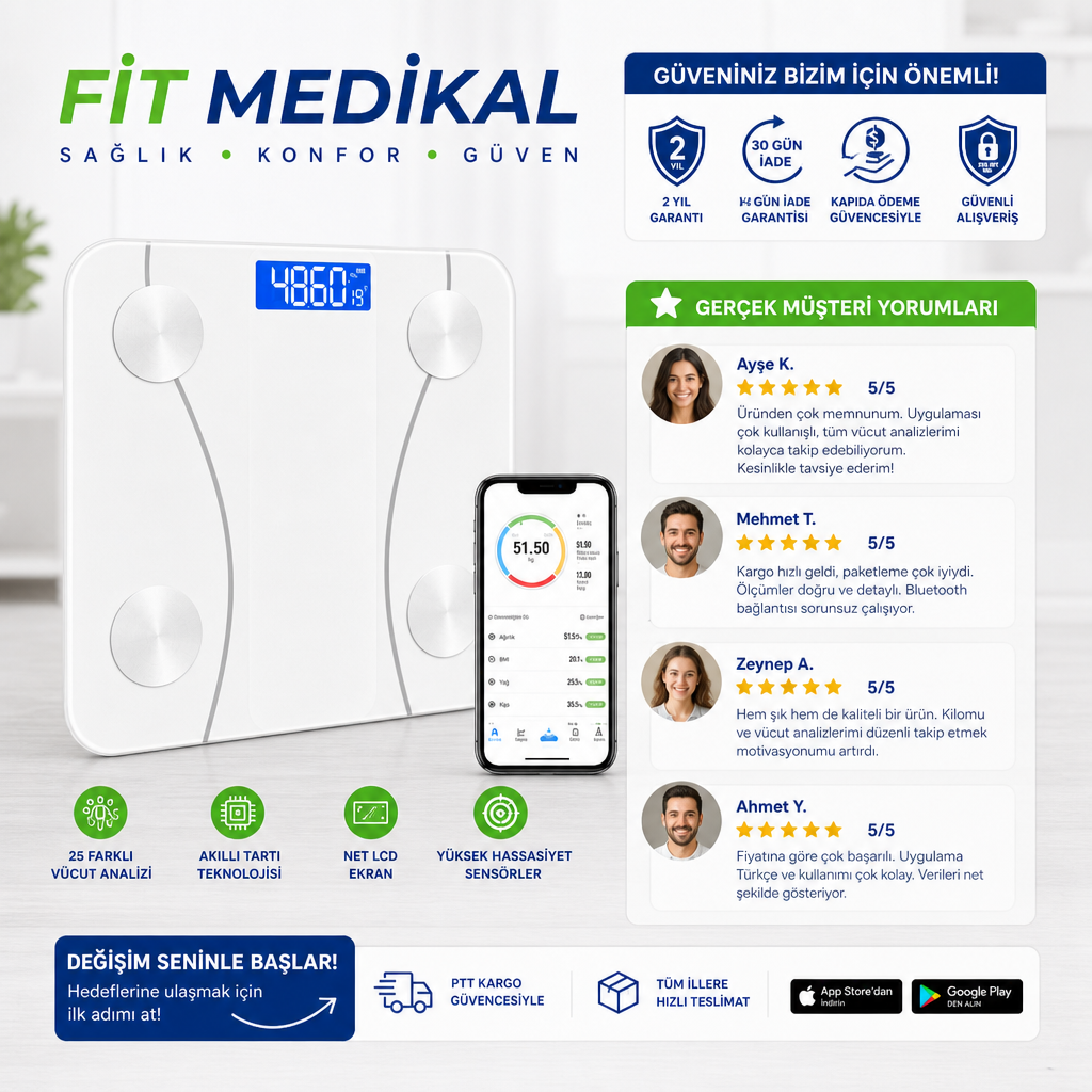 FİT MEDİKAL™ - Vücut Analiz Cihazı